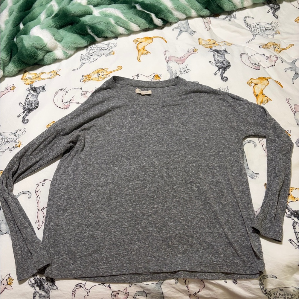 Madewell Charcoal Knit Top